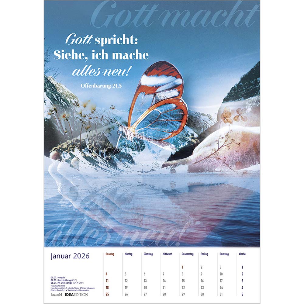 Auf seinem Weg 2026 - Wandkalender