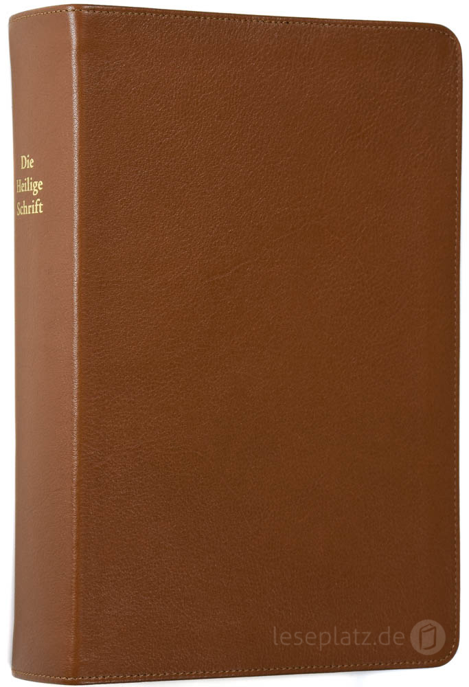 257154-02 Elberfelder 2003 - Standardausgabe mit Notizseiten / Leder hellbraun / Rotgoldschnitt