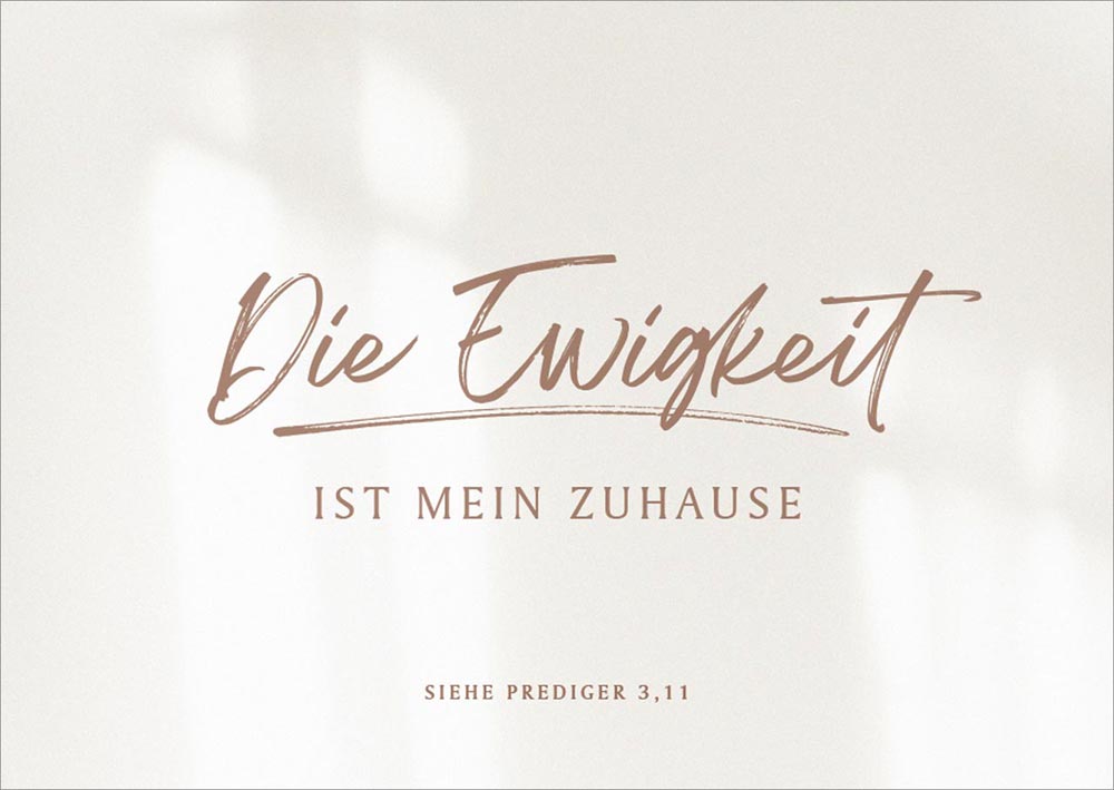 Postkarte "Die Ewigkeit"
