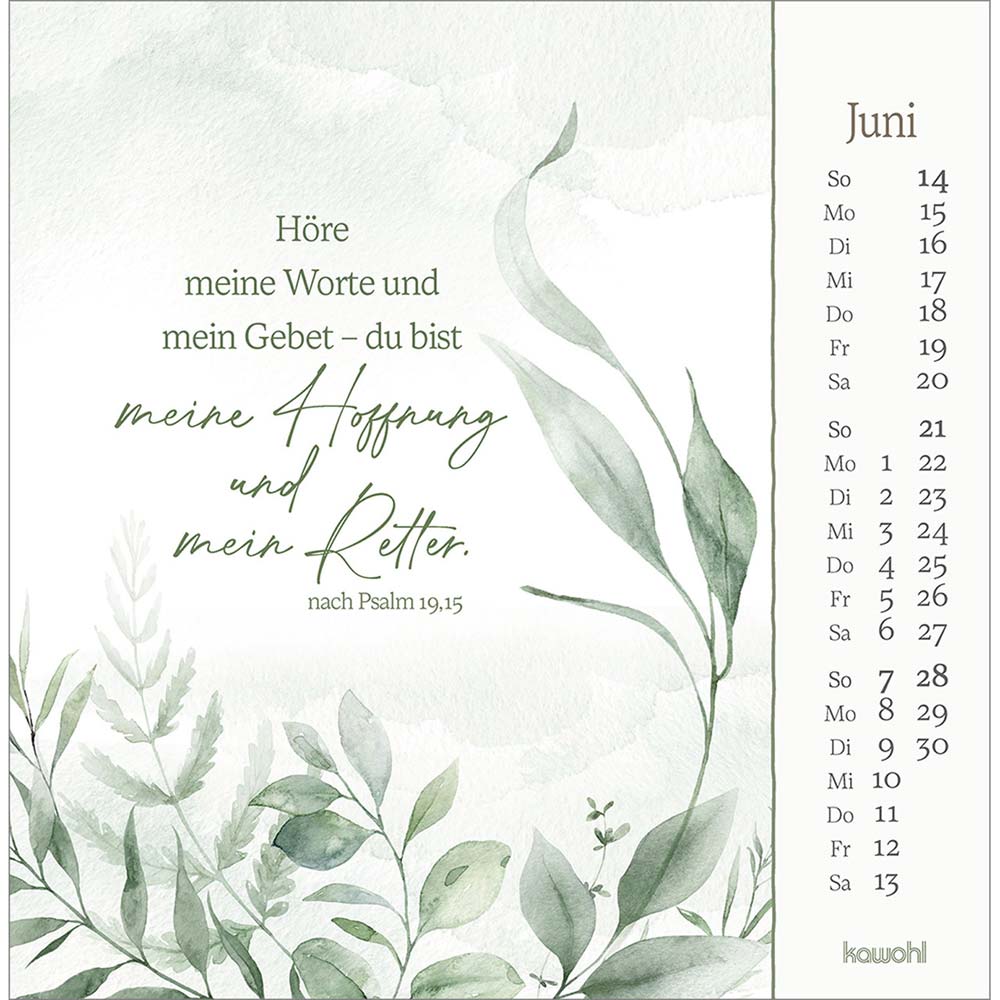 Vor dich bring ich, was mich bewegt 2026 - Postkartenkalender