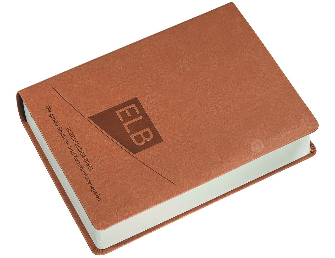 Elberfelder Bibel 2006 Studienausgabe - Kunstleder braun