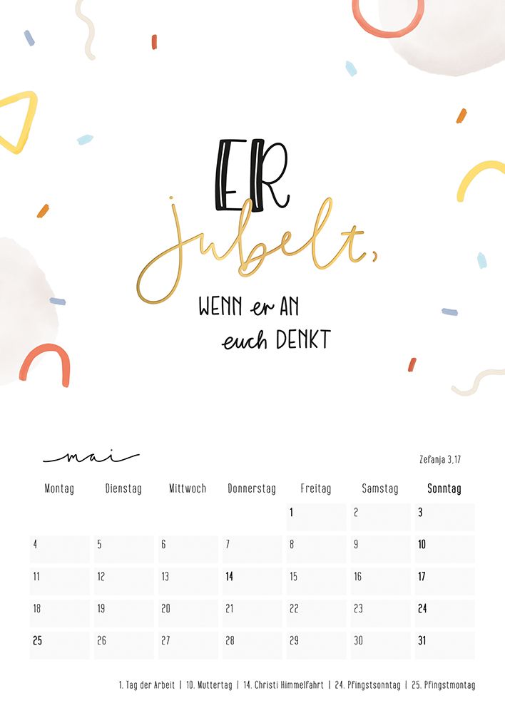 Himmelsglück 2026 - Wandkalender