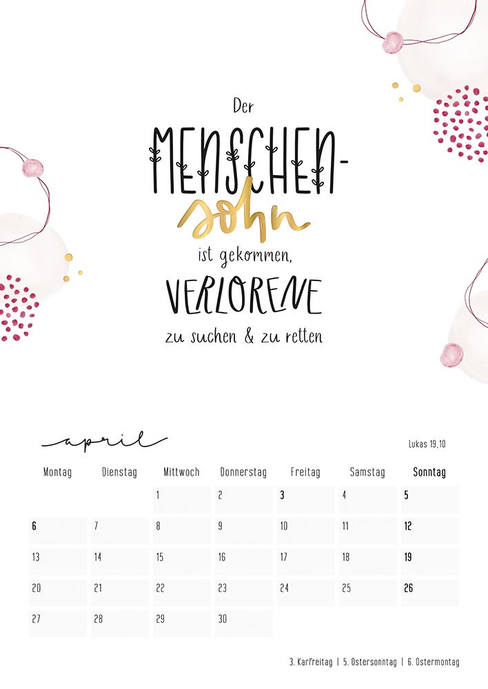 Himmelsglück 2026 - Wandkalender