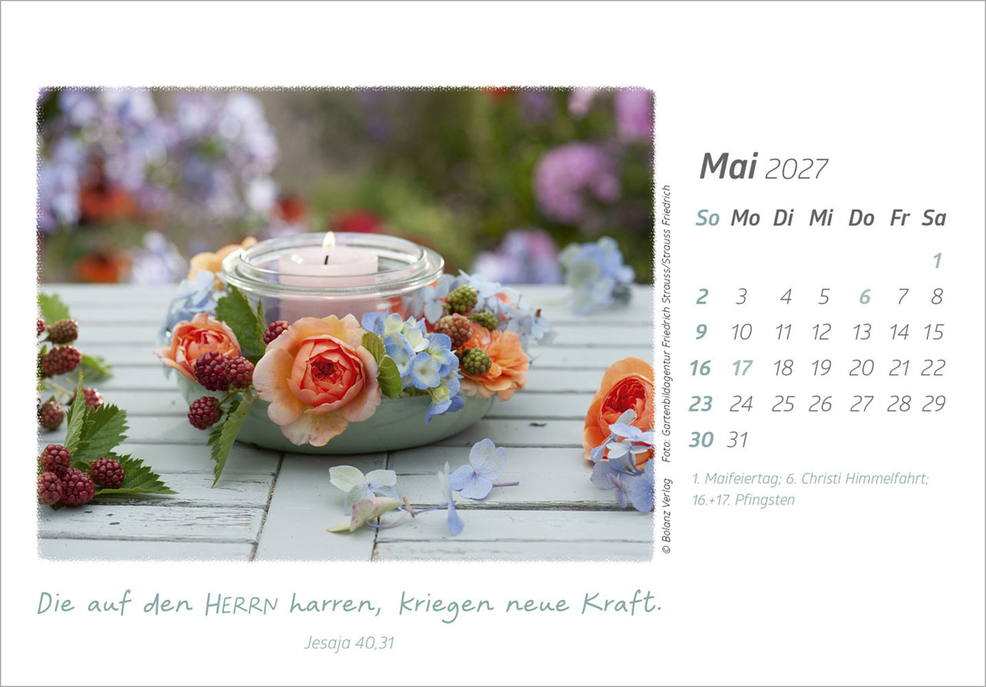 Die Güte Gottes preisen 2027 - Aufstellkalender