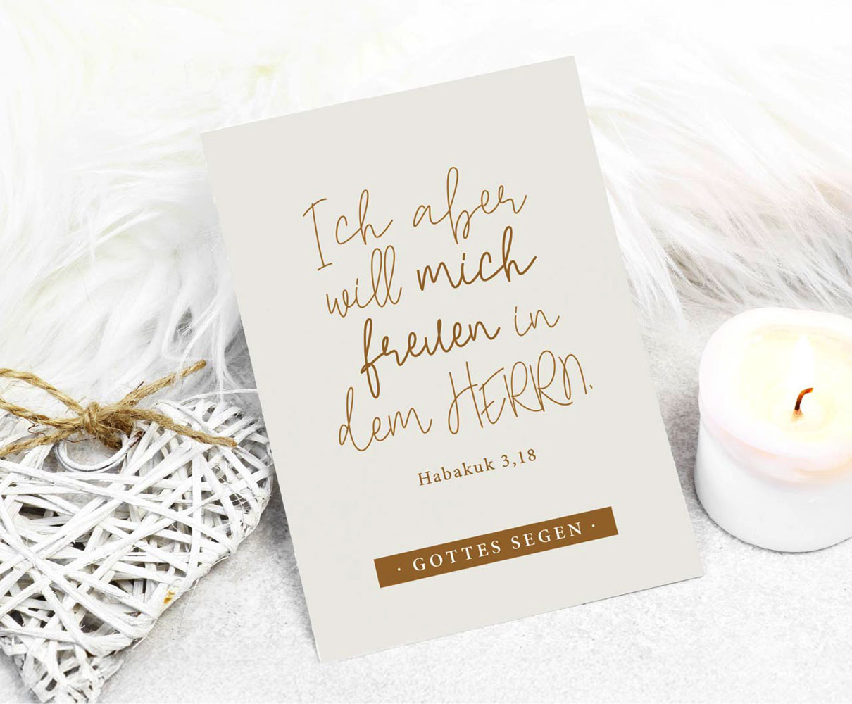 Postkarte "Freude im HERRN"