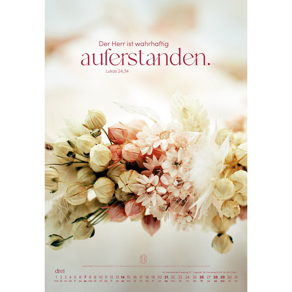 Sein Wort.  Dein Weg.  2027 - Wandkalender