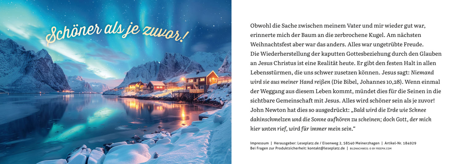 Die kaputte Weihnachtskugel - Verteilheft
