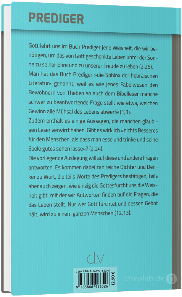 Kommentar zum Buch Prediger