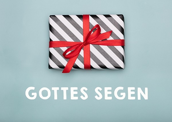 Postkarte "Gottes Segen (Geschenk)"