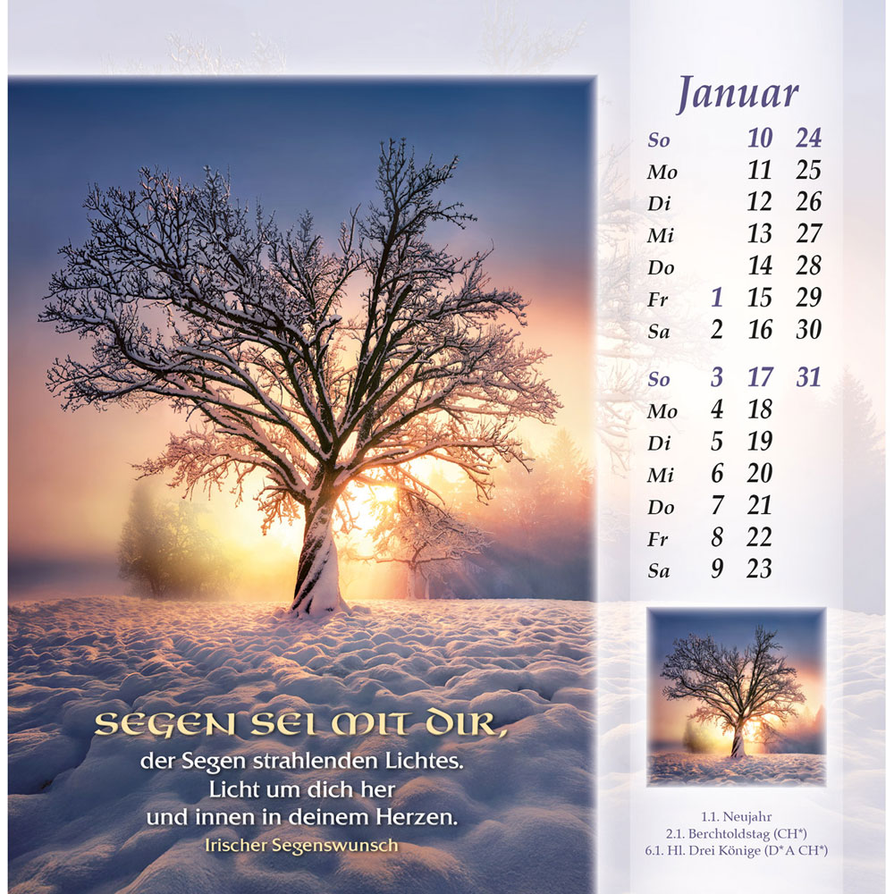Licht vom unerschöpften Lichte 2027 - Postkartenkalender