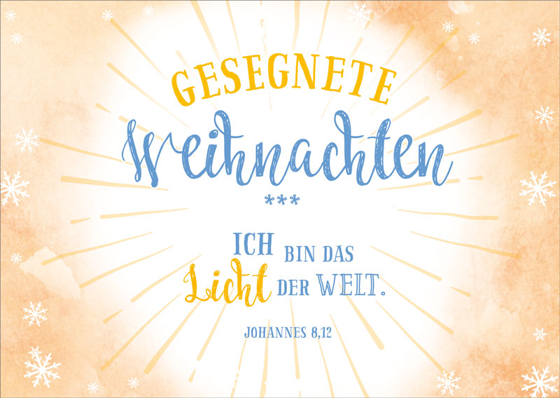 Postkarte "Das Licht der Welt"