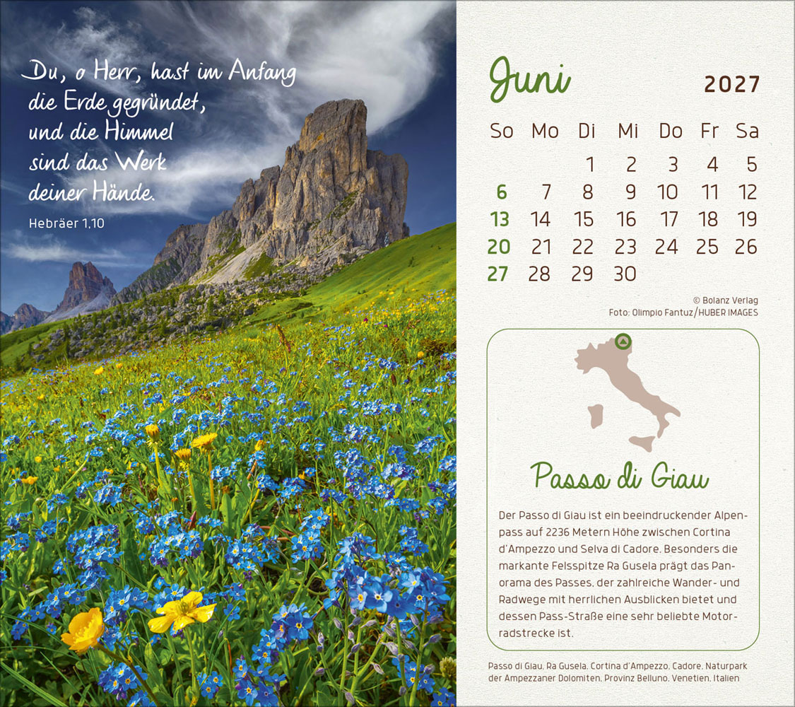 Faszinierende Schöpfung 2027 - Postkartenkalender