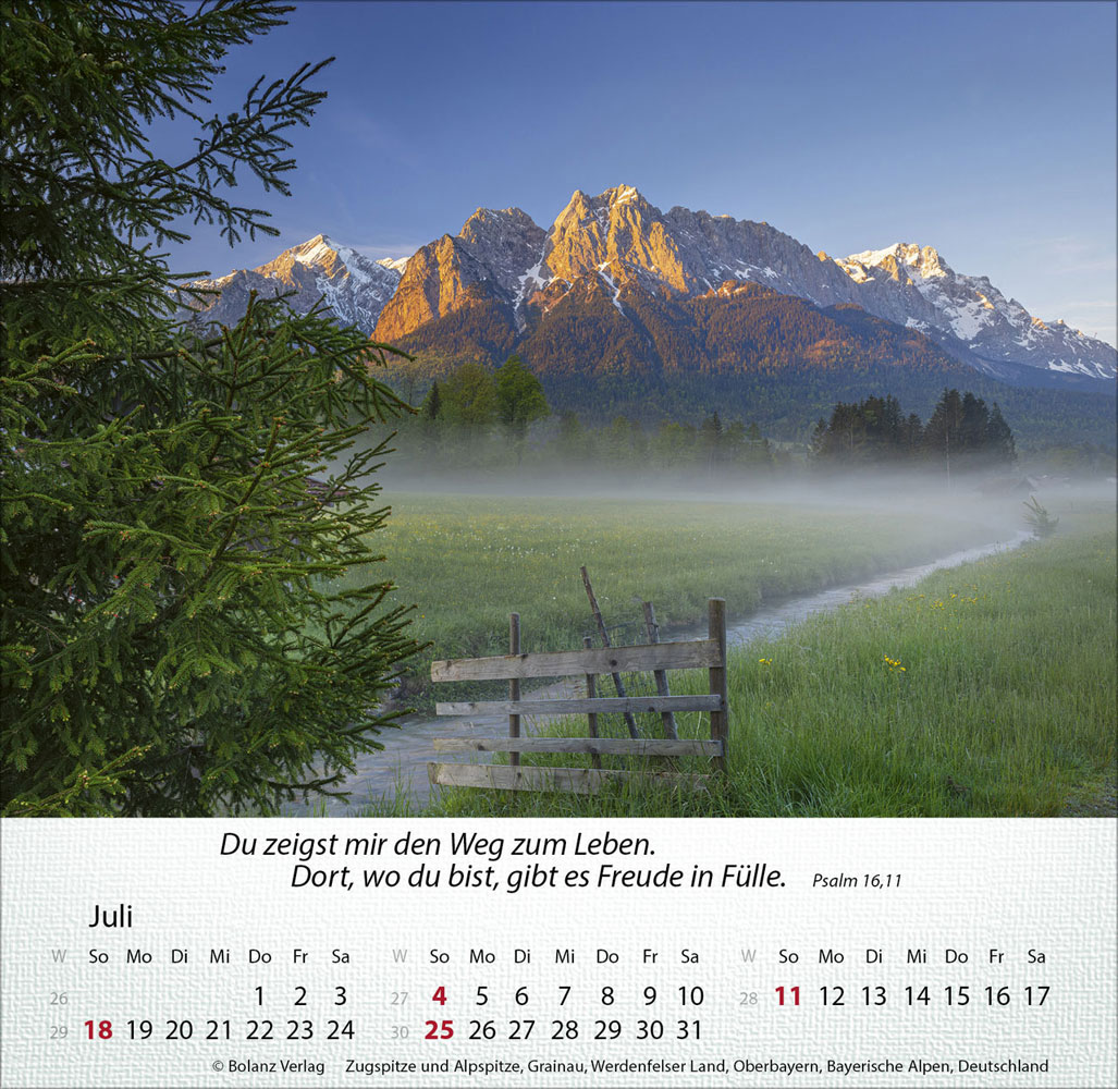 Berge 2027 - Tischkalender