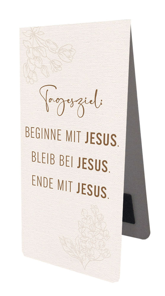 Magnetlesezeichen "Tagesziel: Jesus"