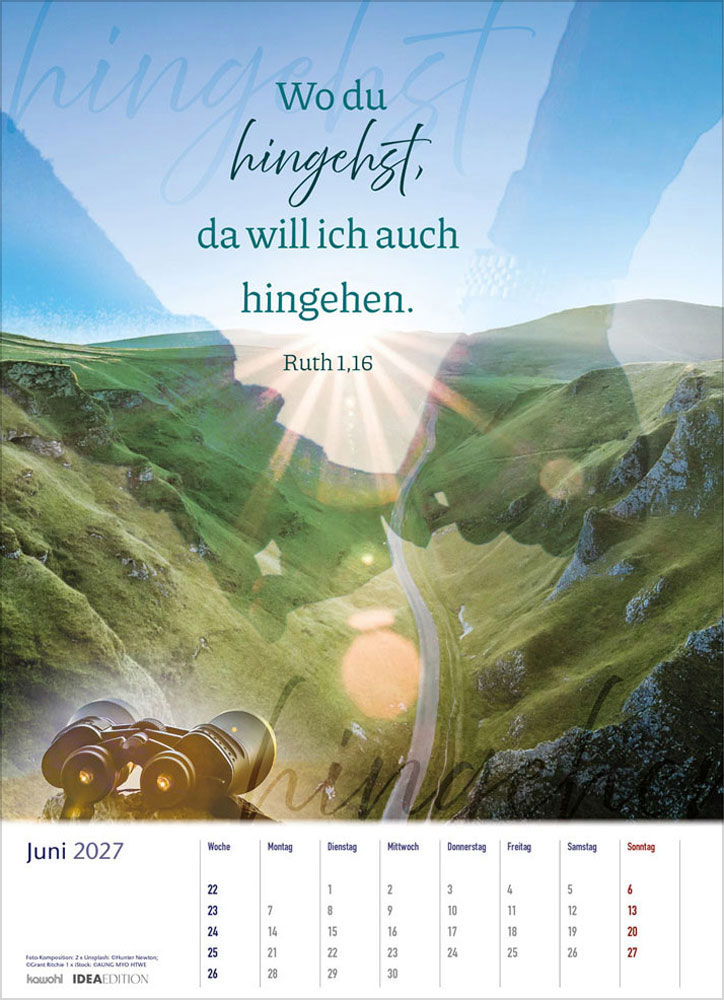 Auf seinem Weg 2027 - Wandkalender