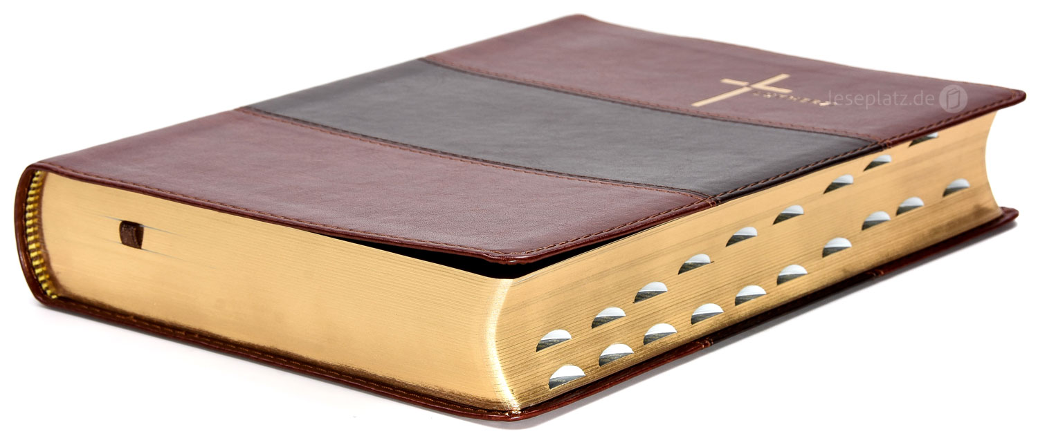 161115_04 Luther21 - Großdruckausgabe - Kunstleder braun/schwarz/braun