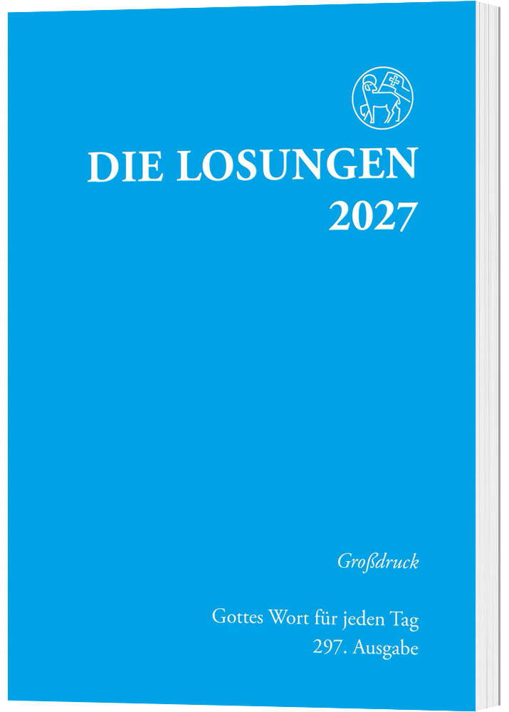 Losungen 2027 hellblau - Großdruck kartoniert
