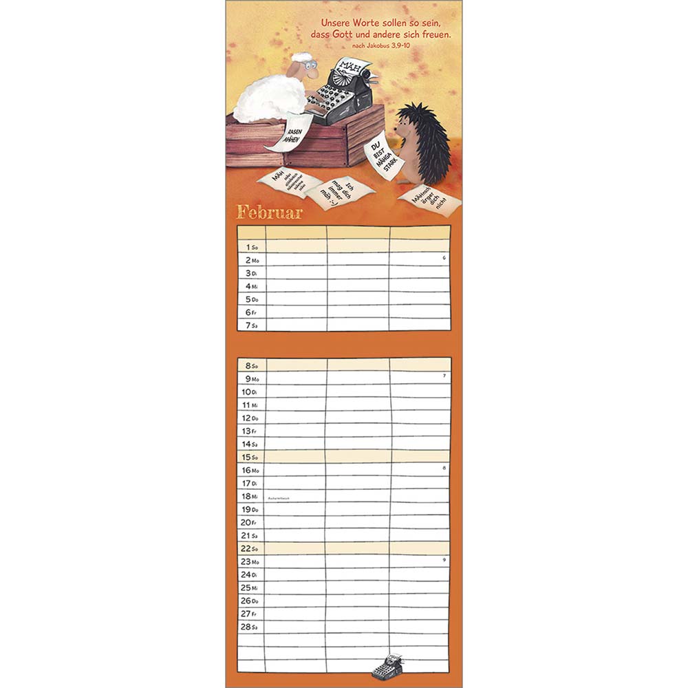 Freu dich mit uns jeden Tag! 2026 - Wandkalender Freu dich mit uns jeden Tag! 2026 - Wandkalender