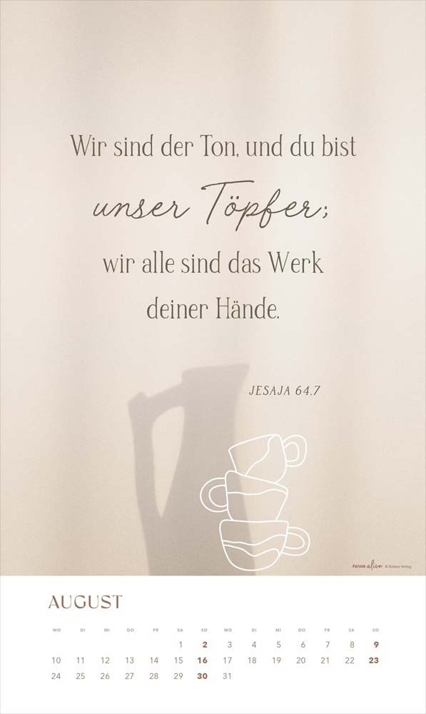 Glaube im Alltag 2026 - Posterkalender