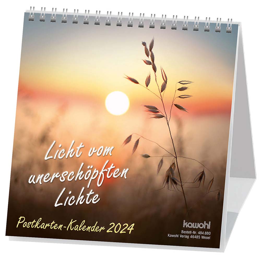 Licht vom unerschöpften Lichte 2024 - Postkartenkalender