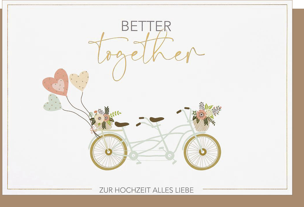 Faltkarte "Better together"