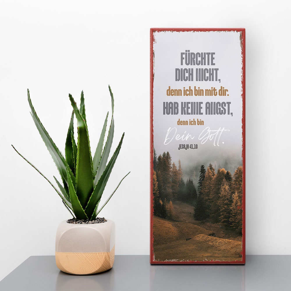 Metallschild "Fürchte dich nicht"