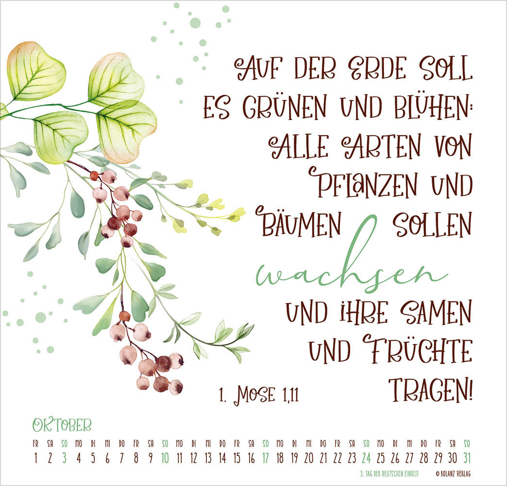 Gesegnet Tag für Tag 2027 - Wandkalender