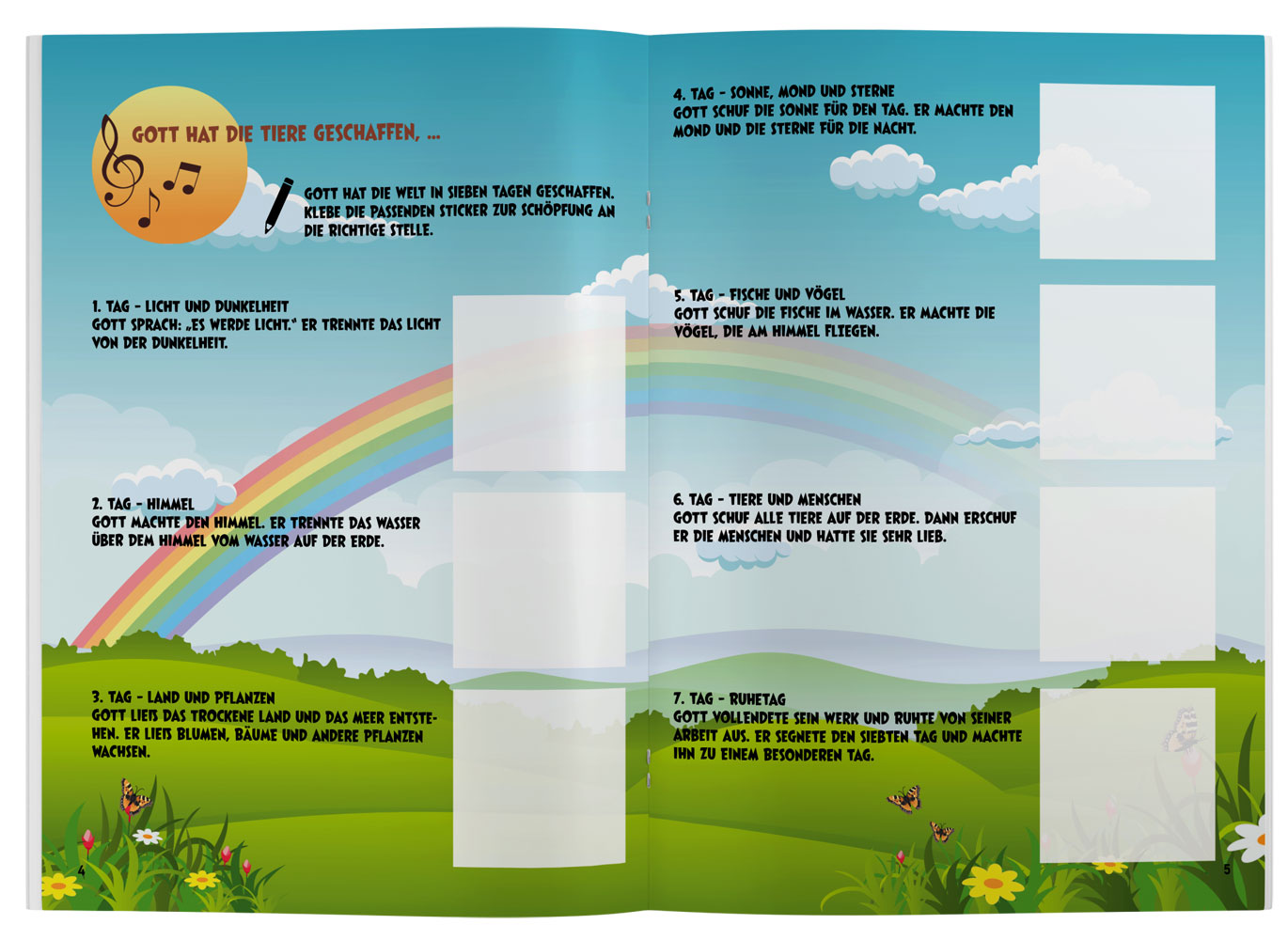 Stickerheft "Die Affen und Giraffen"