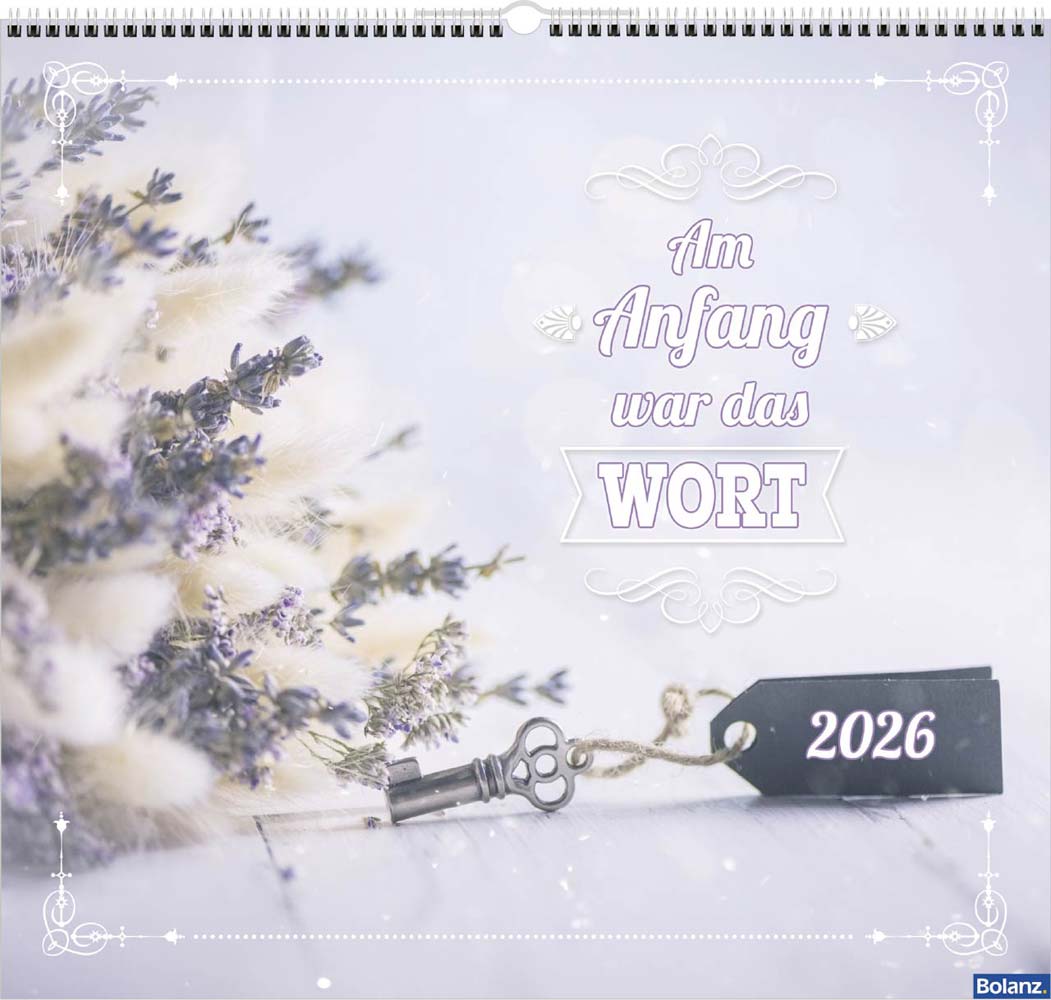 Am Anfang war das Wort 2026 - Wandkalender