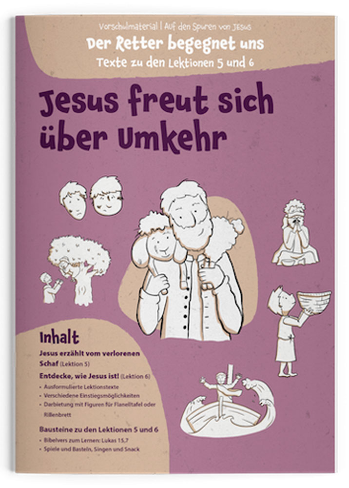 Auf den Spuren von Jesus - Der Retter begegnet uns - Vorschulmaterial