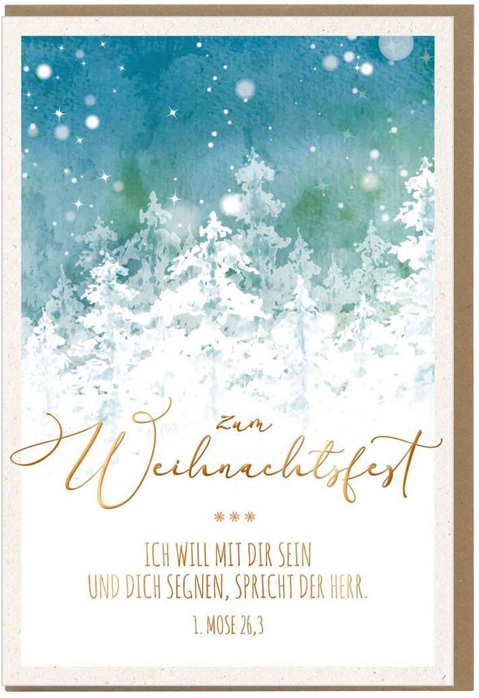 Faltkarte "Zum Weihnachtsfest"