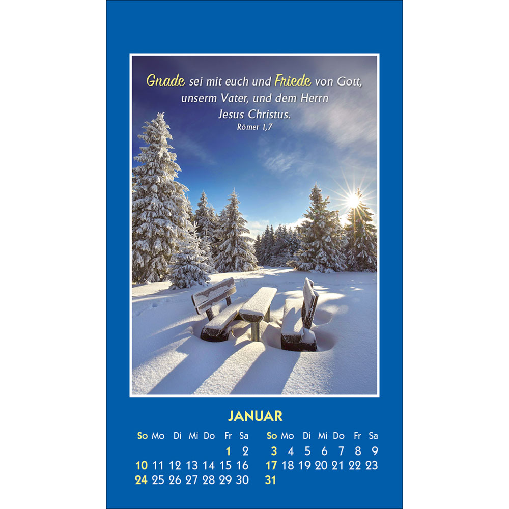 Gottes Wort - Licht für den Tag 2027 - Aufkleberkalender