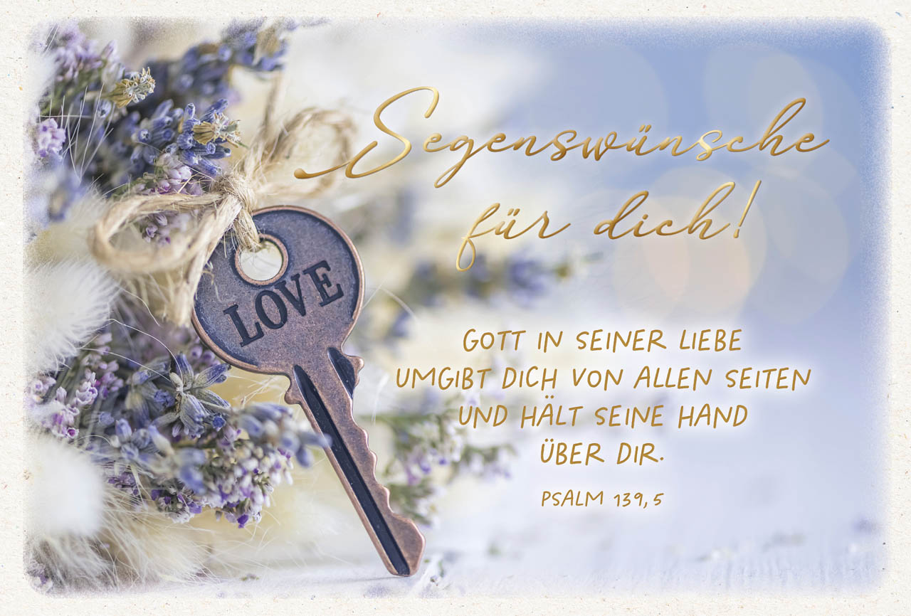 Postkarte "Segenswünsche für dich!" Postkarte "Segenswünsche für dich!"
