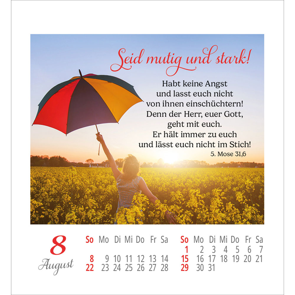 Lieblingsworte umgeben dich 2027 - Aufkleber-Kalender