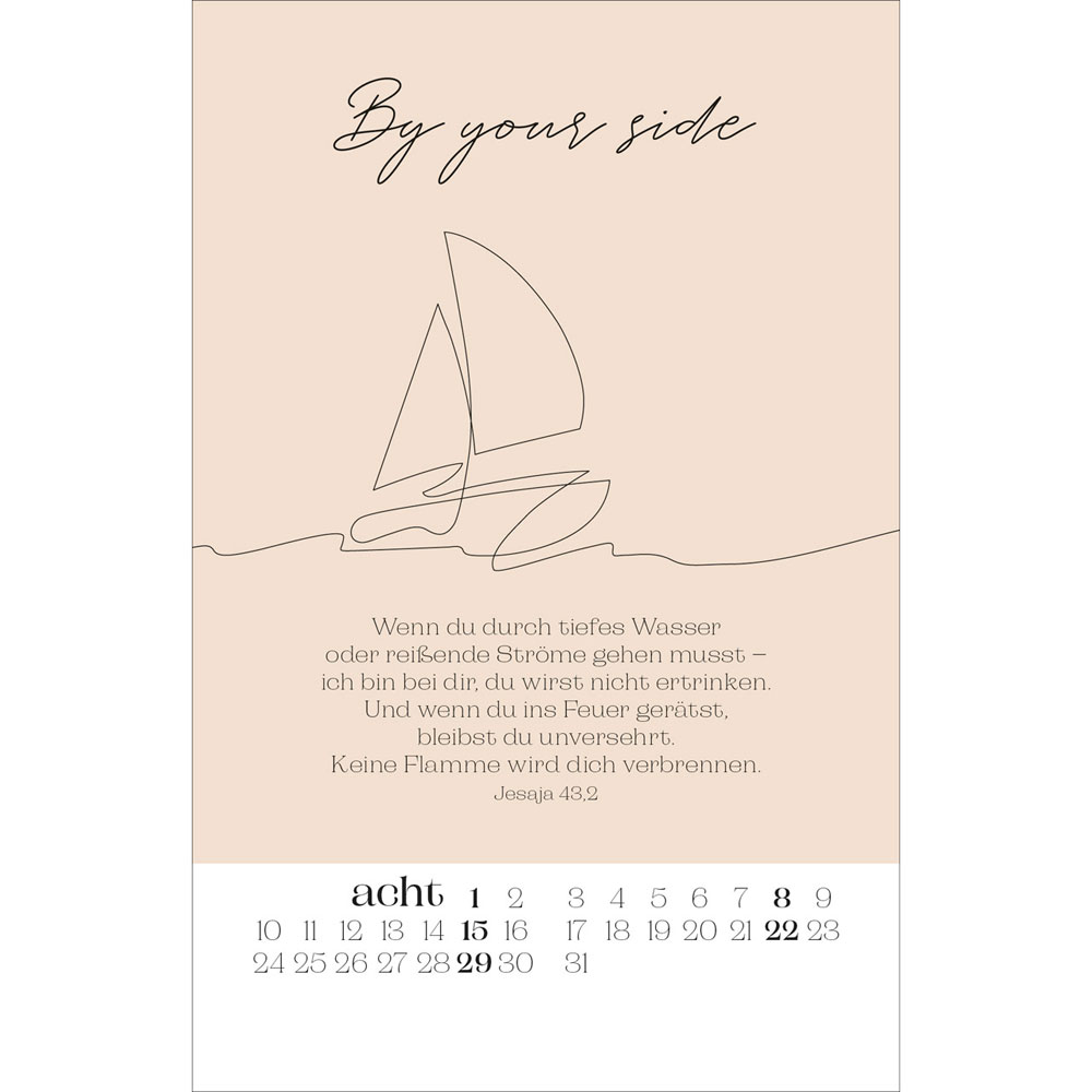 Wonderfully made 2027 - Postkartenkalender mit Holzaufsteller