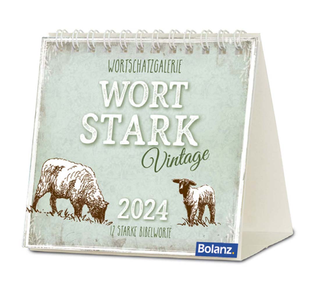 Wortstark 2024 - Vintage - Minikalender