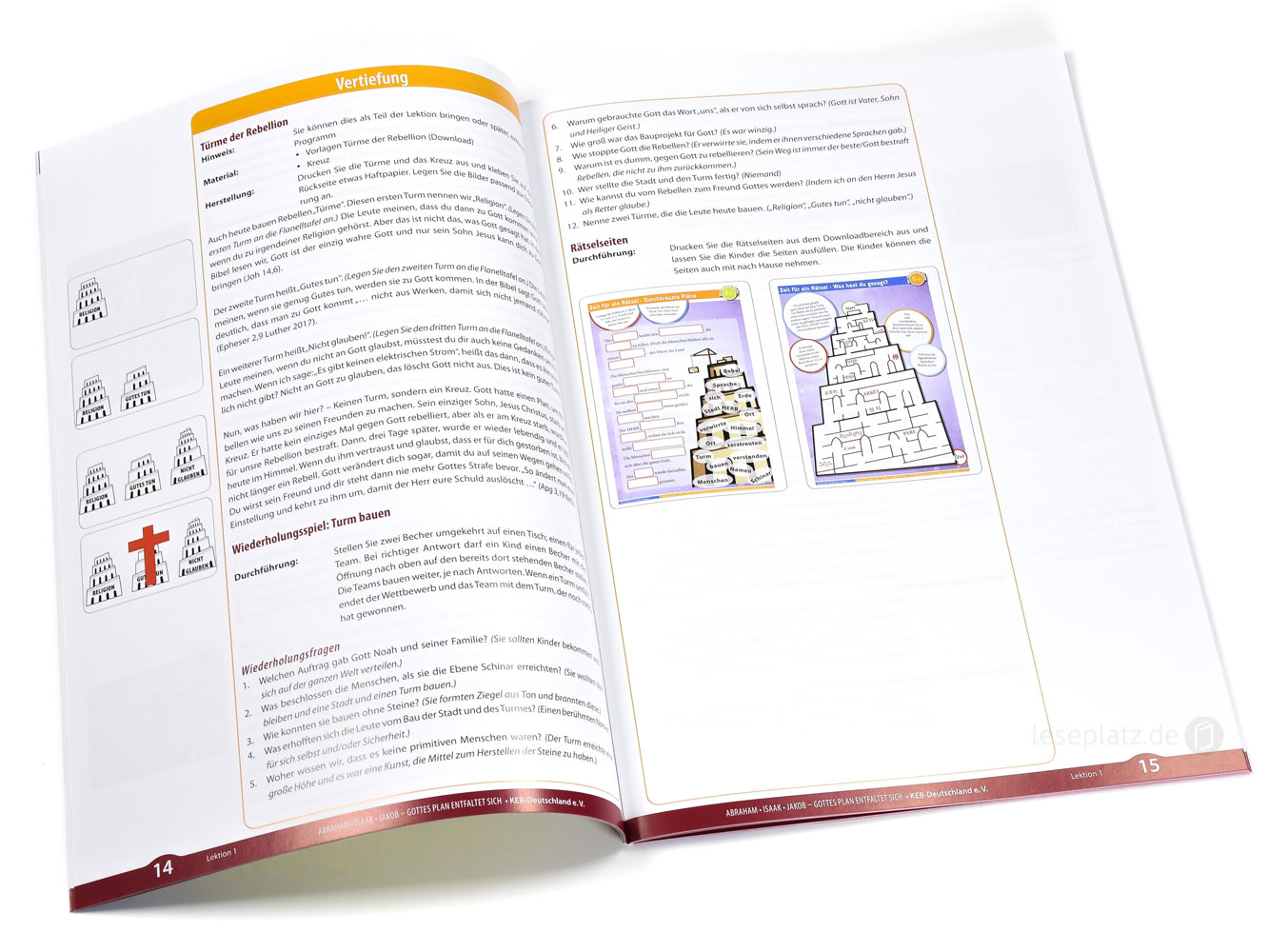KEB1025_6-Gottes_Plan Abraham - Isaak - Jakob - Lektionen-Set