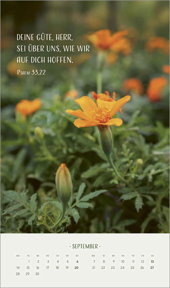 Zarte Blumengrüße 2026 - Wandkalender