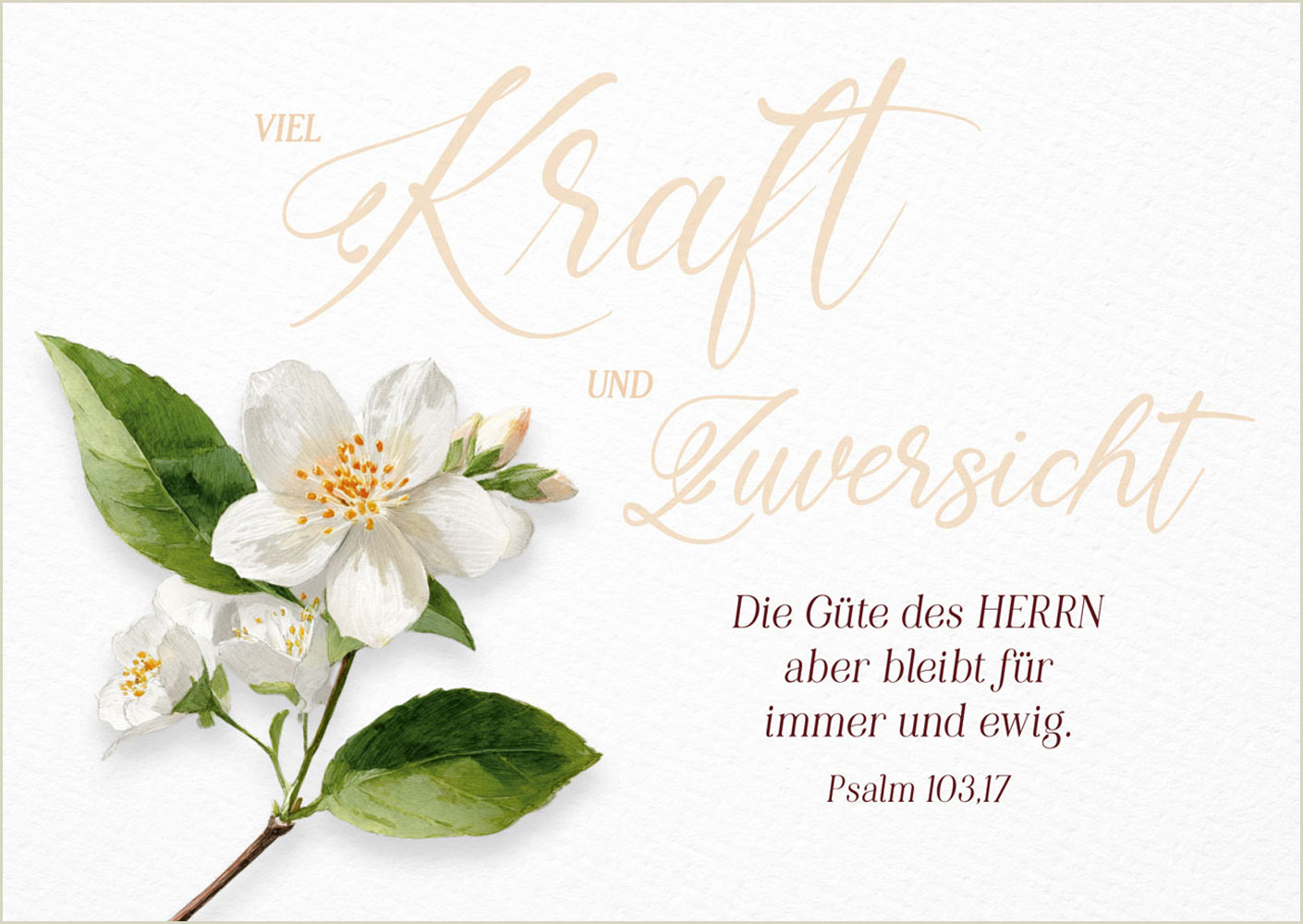 Postkarte "Kraft und Zuversicht"