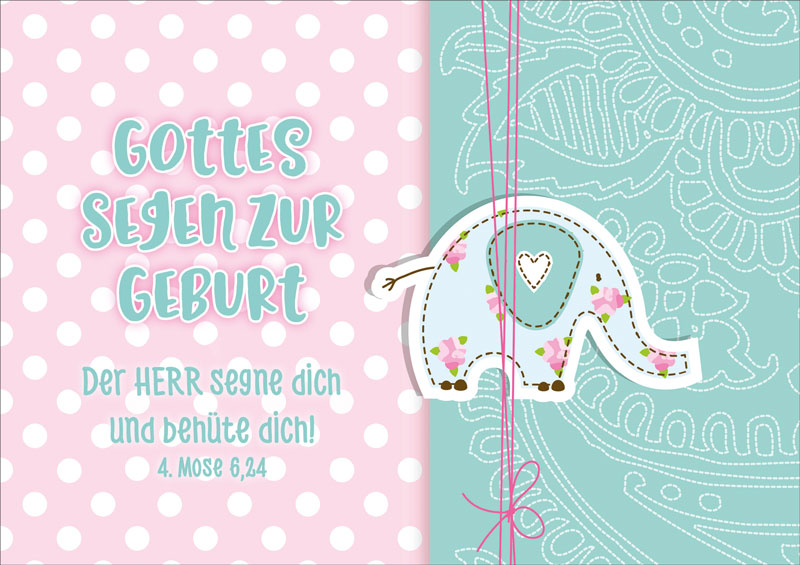 179711773 Faltkarte "Elefant"