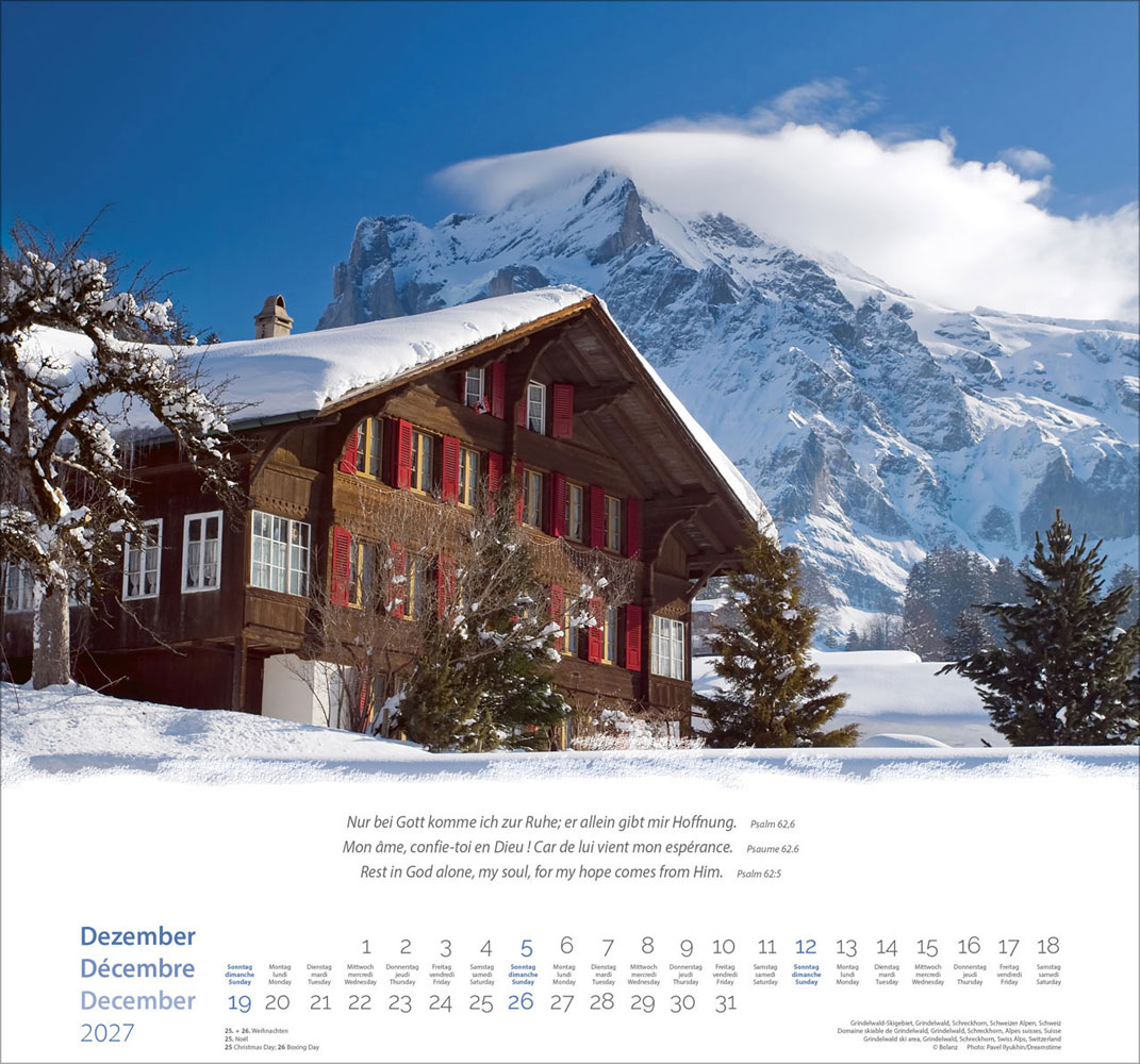 Berge 2027 - Wandkalender