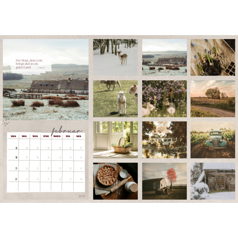 Ein kleines Stück Land 2026 - Wandkalender