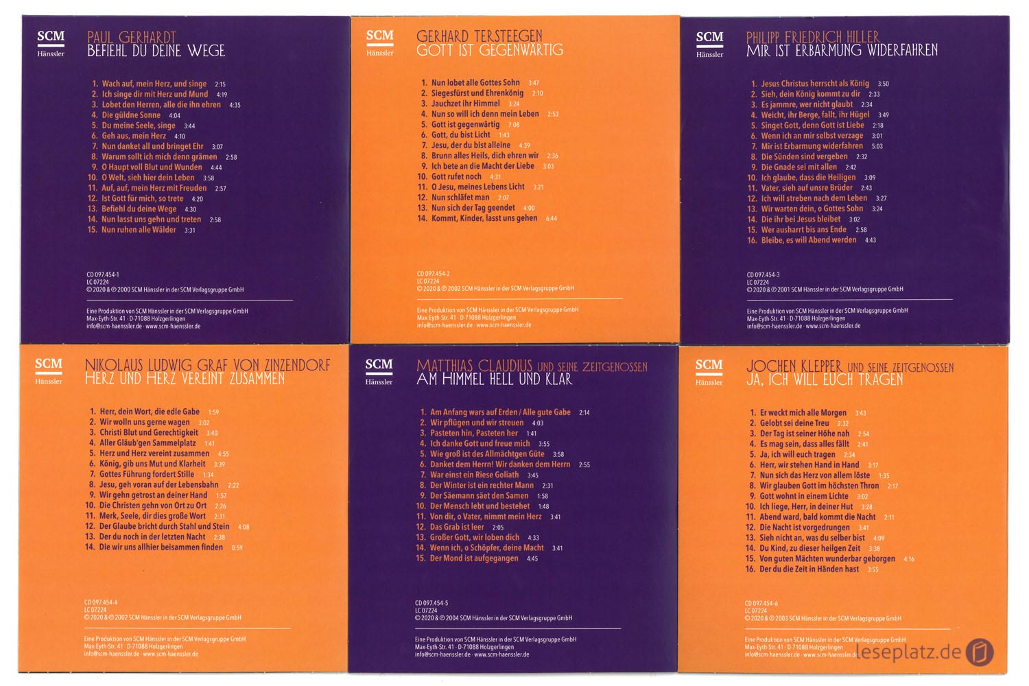 97454-04 Die große Choralsammlung (CD-Box)