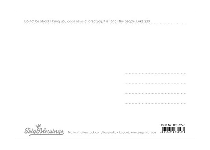 8987276W-2 Postkarte "silent night"