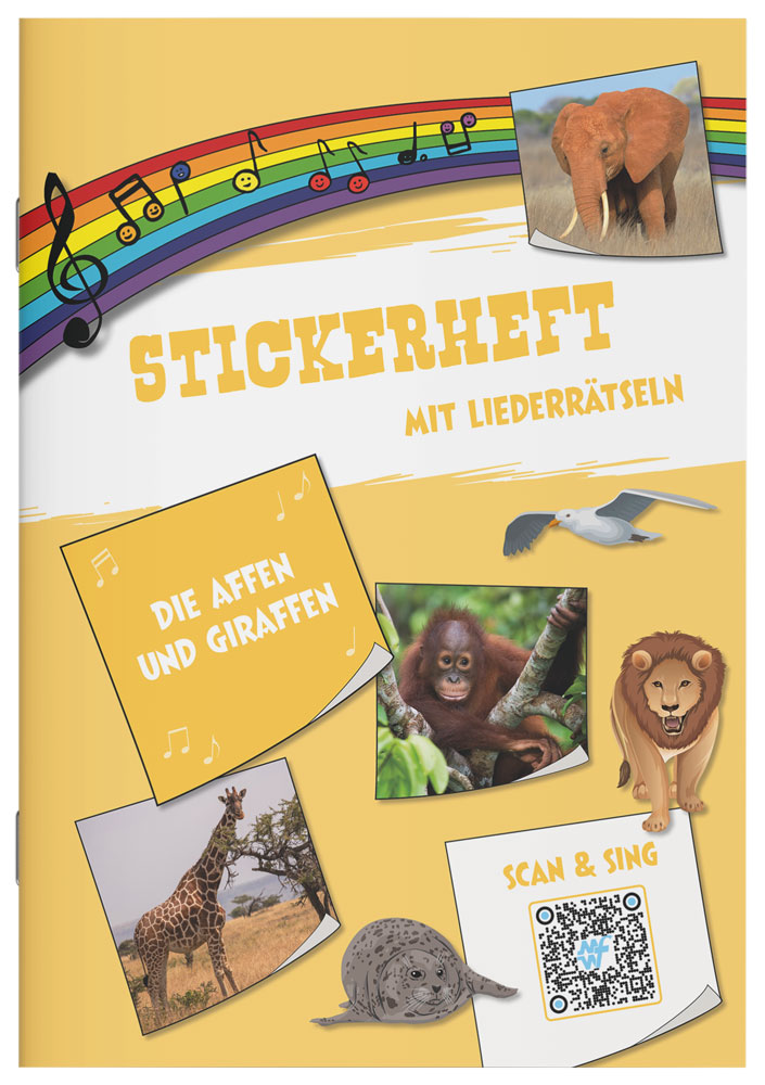 Stickerheft "Die Affen und Giraffen"