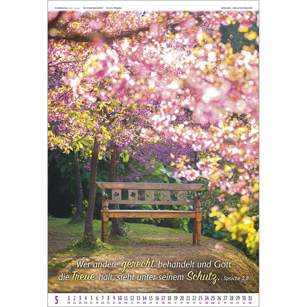 Gottes Wort - Licht auf dem Weg 2026 - Wandkalender