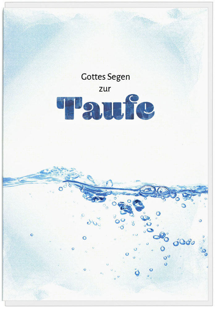 Faltkarte "Gottes Segen zur Taufe"