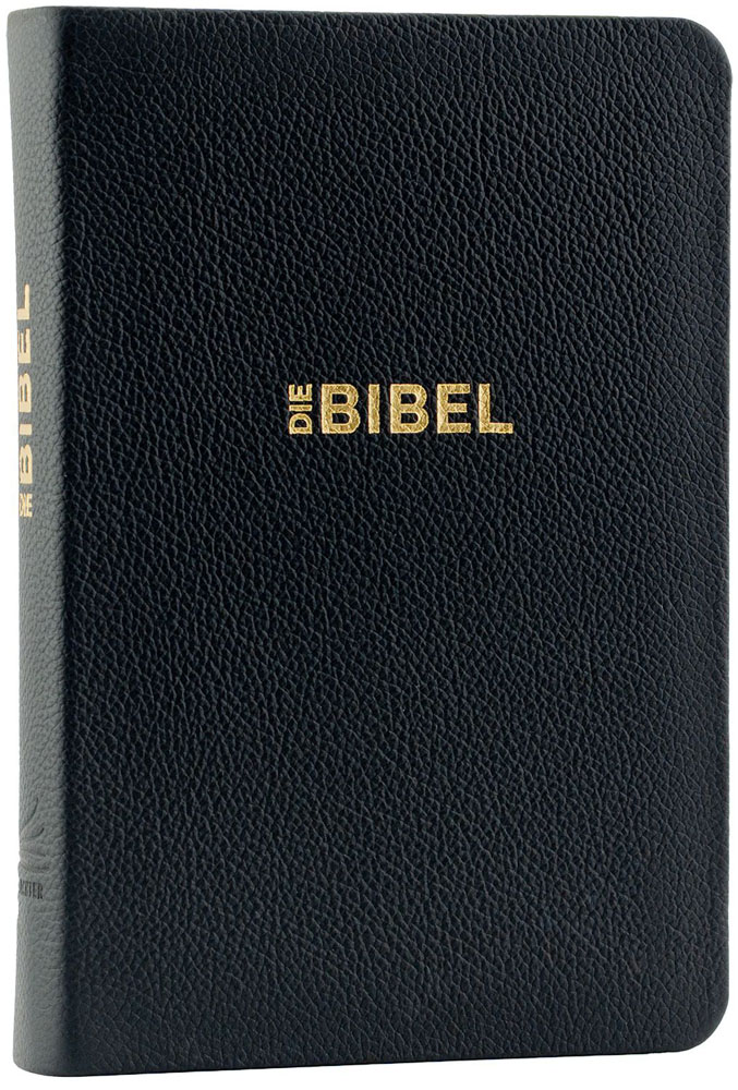 Schlachter 2000 Taschenausgabe - flex.Kalbsleder schwarz / Goldschnitt / Griffregister