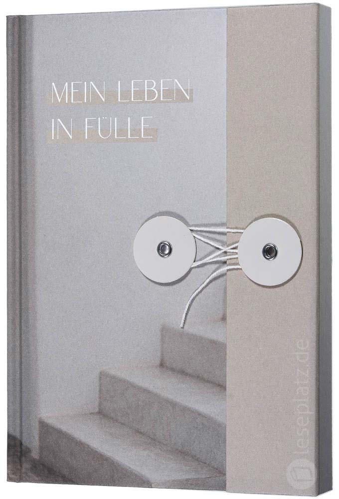 Notizbuch mit Knopf "Mein Leben in Fülle"