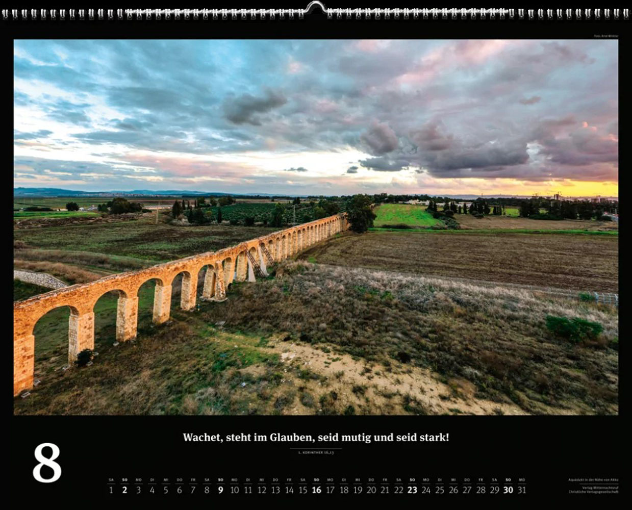 Israel 2026 - Wandkalender (Schwarz) Israel 2026 - Wandkalender (Schwarz)